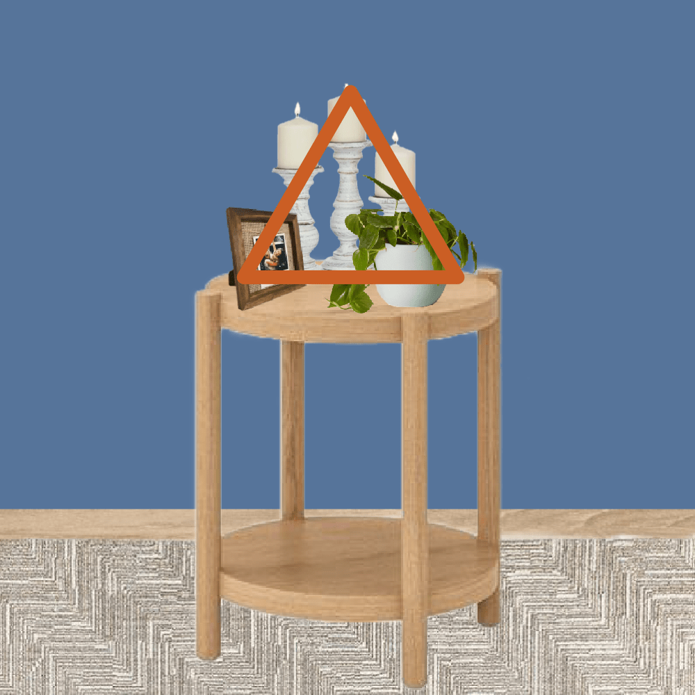 Triangulo visual para decorar