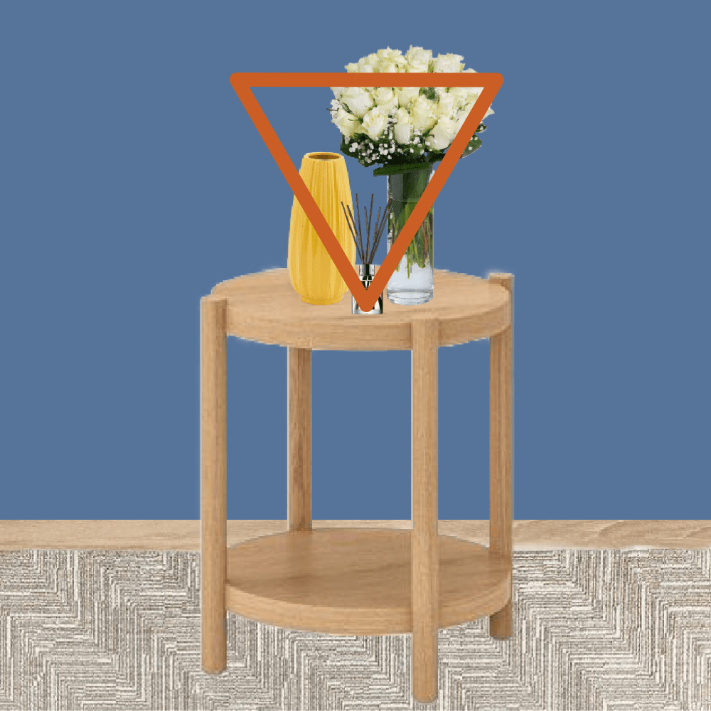 Triangulo visual para decorar